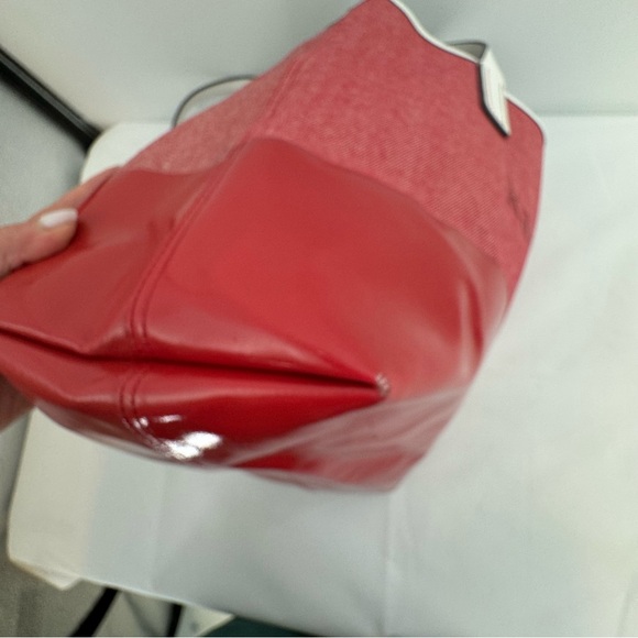 Kate Spade Ash Street Logo Tote Asphalt Red Triple Compartment - Picture 10 of 16